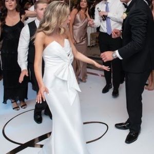 Badgley Mischka Mikado Bow Dress